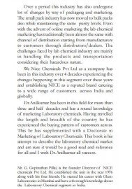 Laboratory Chemicals: An Indian perspective