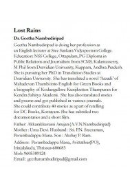 Lost Rains
